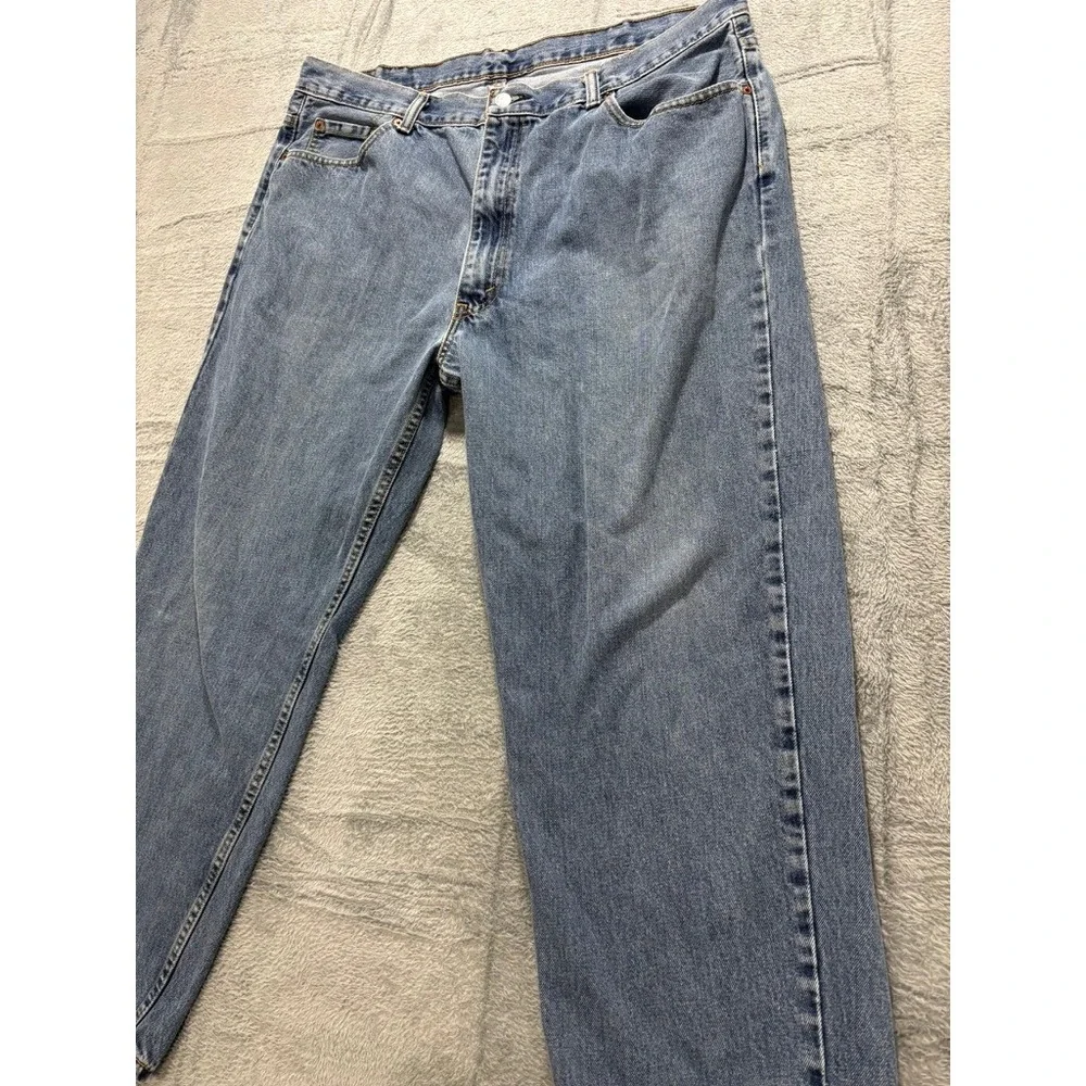 Levis 550 Jeans Mens‎ 42x29 Light Wash Relaxed Fit Straight Leg Denim Pants